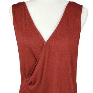 14th & Union burnt orange draped Tank Top